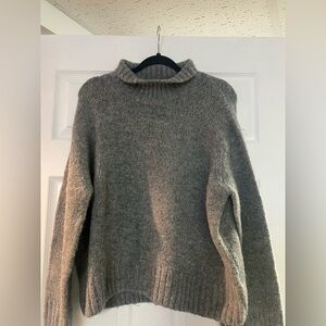 H&M Gray Cowl Neck Sweater